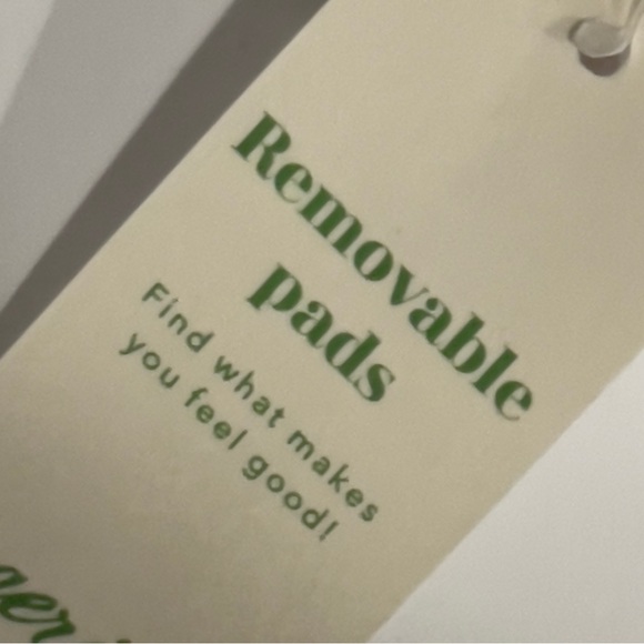 NWT Aerie Cream Lace Padded Halter Bralette Sz M - Picture 5 of 6